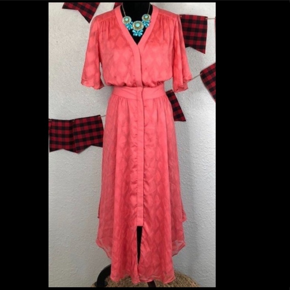 Coral dress
